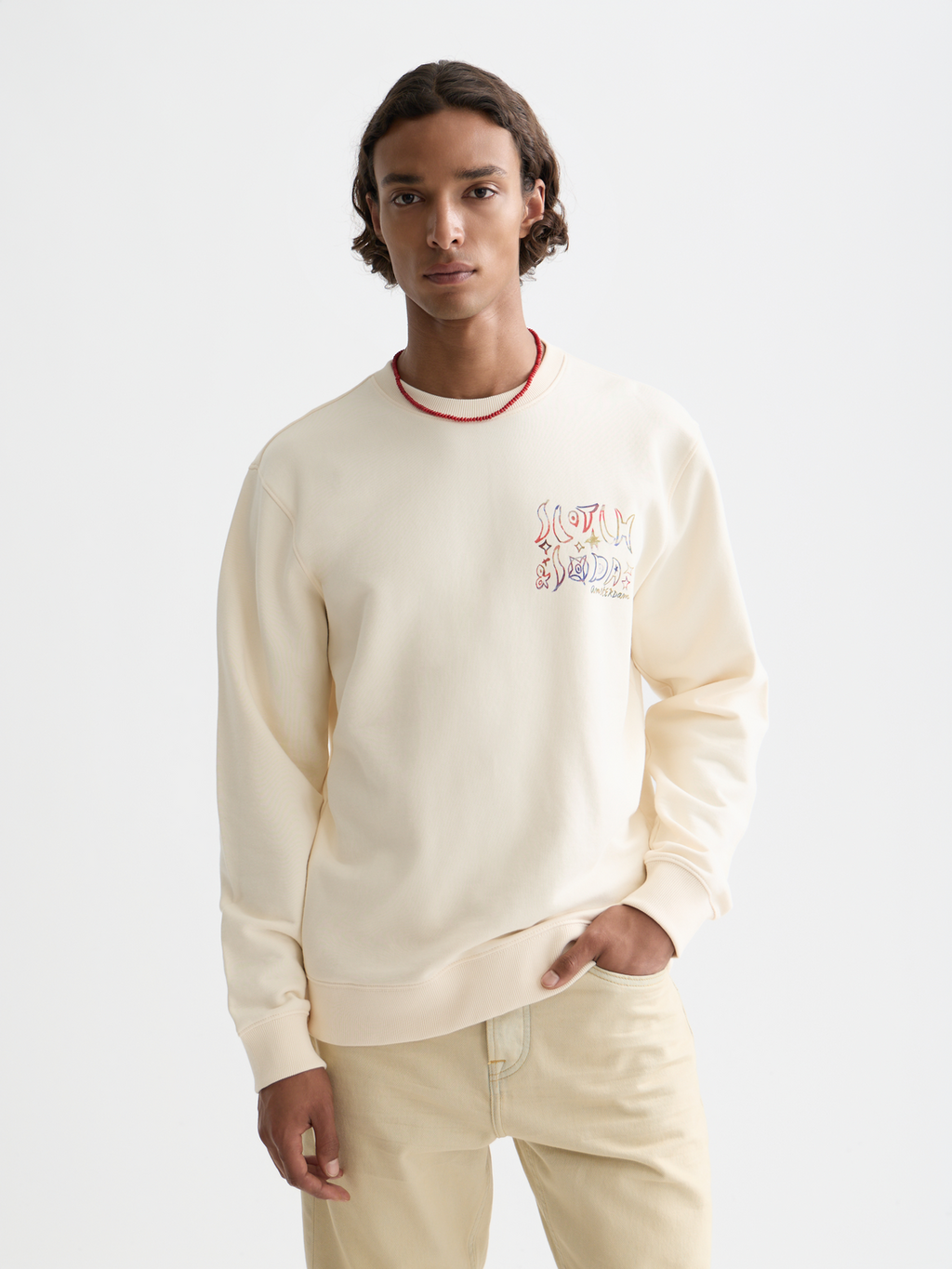 Front And Back Artwork Regular-Fit Sweatshirt