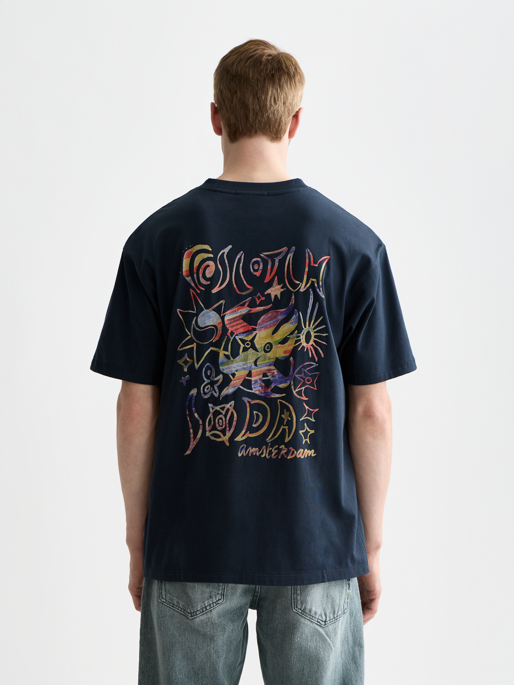 T-Shirt mit großem Print vorne und hinten