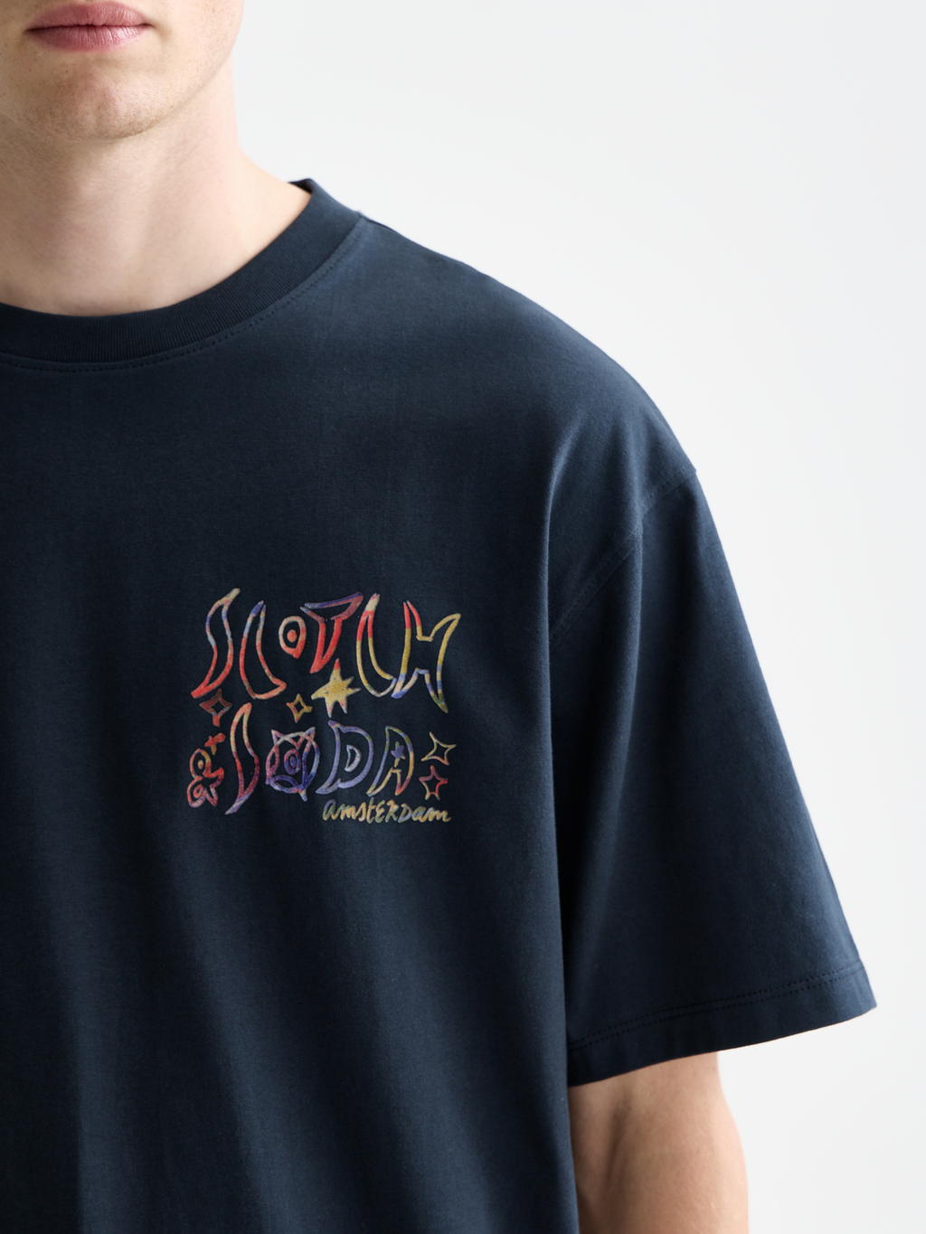 T-Shirt mit großem Print vorne und hinten