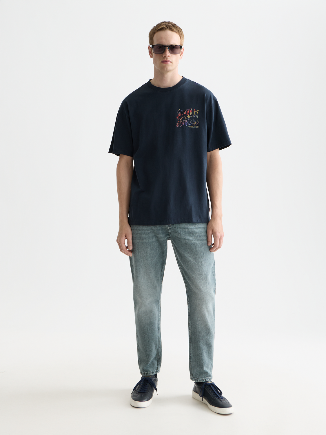 T-Shirt mit großem Print vorne und hinten