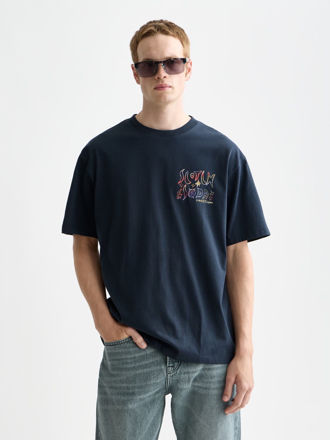 T-Shirt mit großem Print vorne und hinten