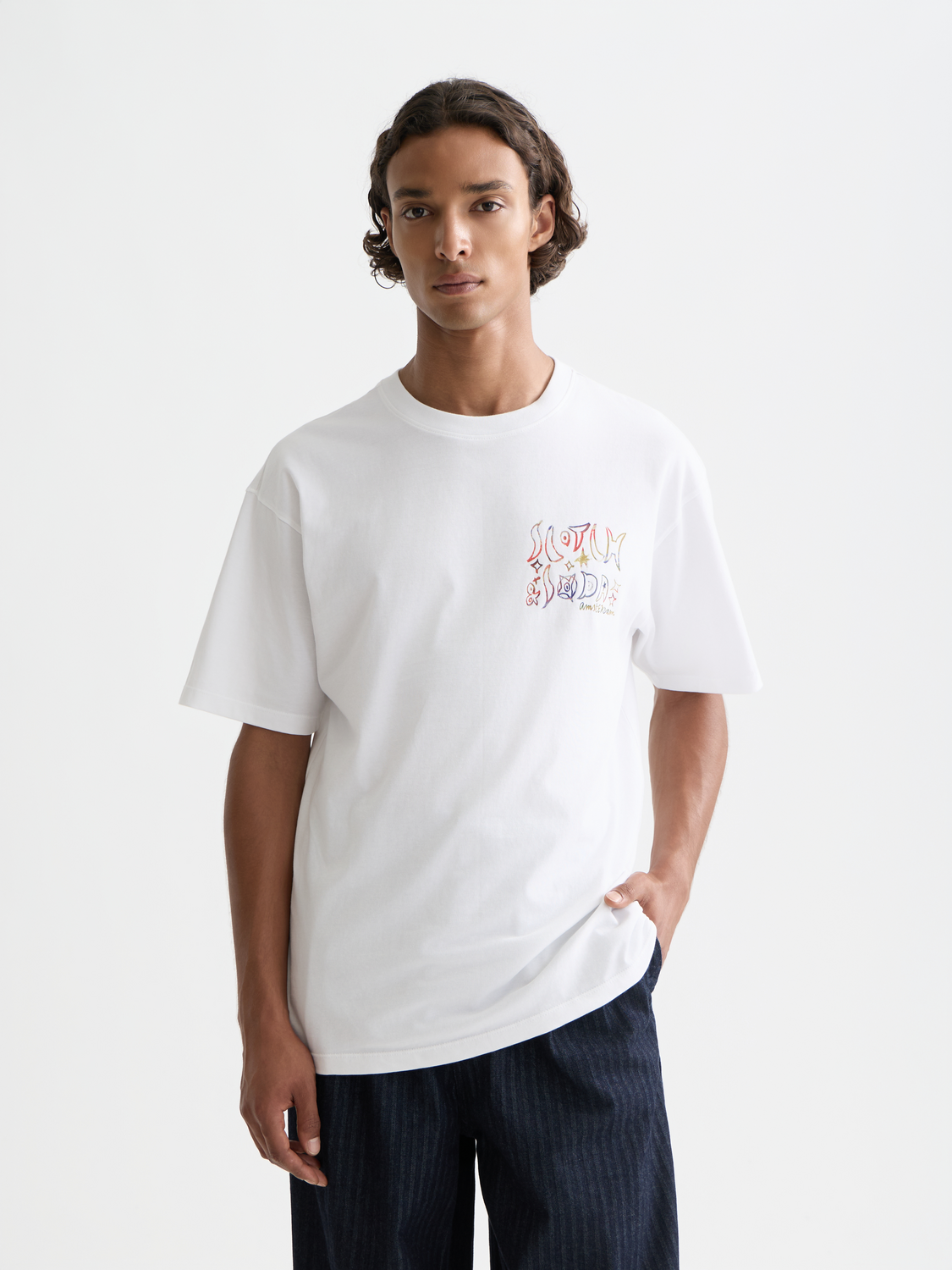 Front And Back Artwork Relaxed-Fit T-Shirt