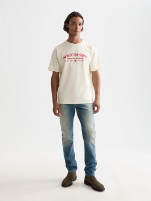 T-shirt coupe décontractée à imprimé sur le devant