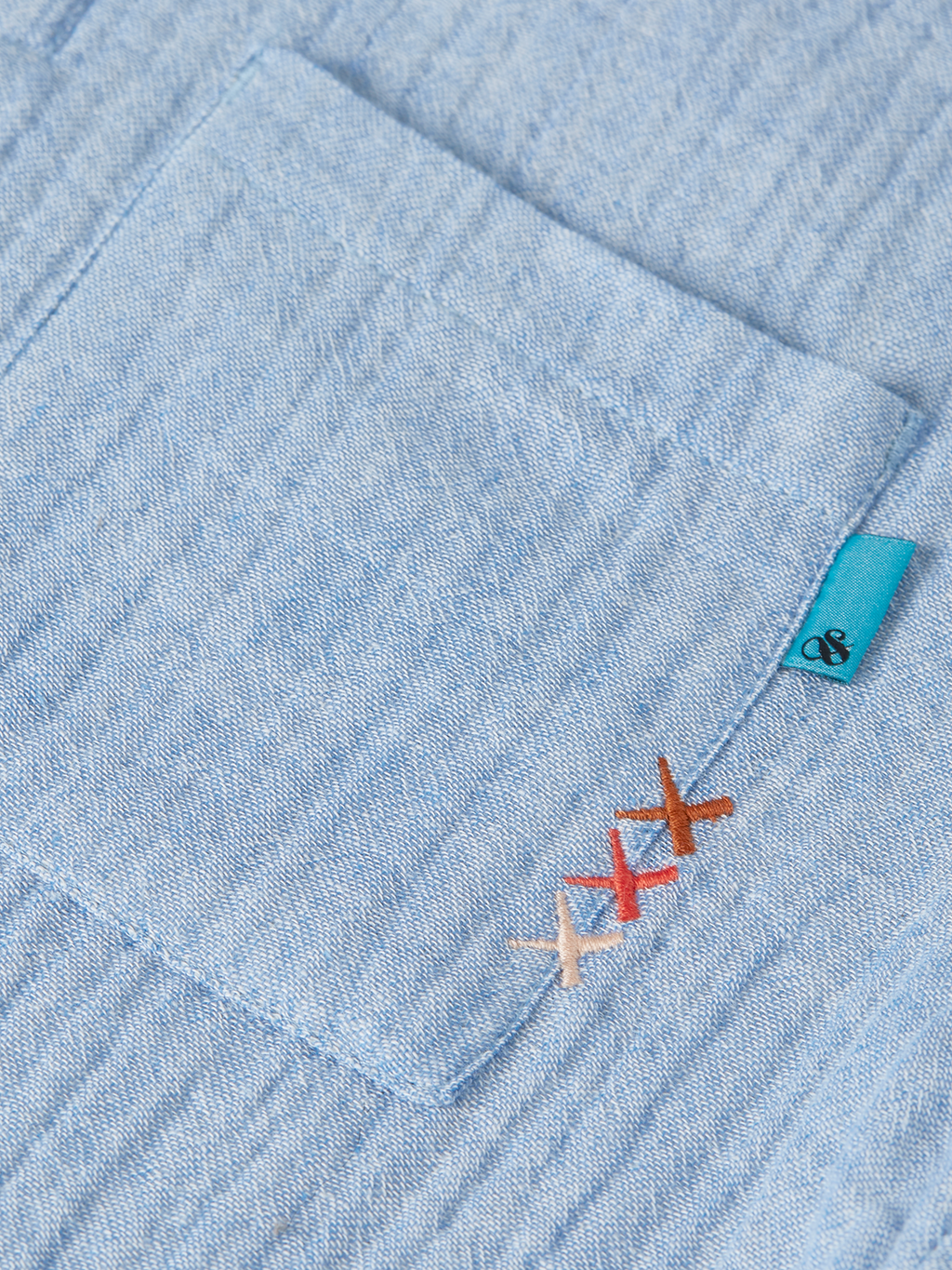 Boys' Cotton Chambray Short-Sleeve Shirt