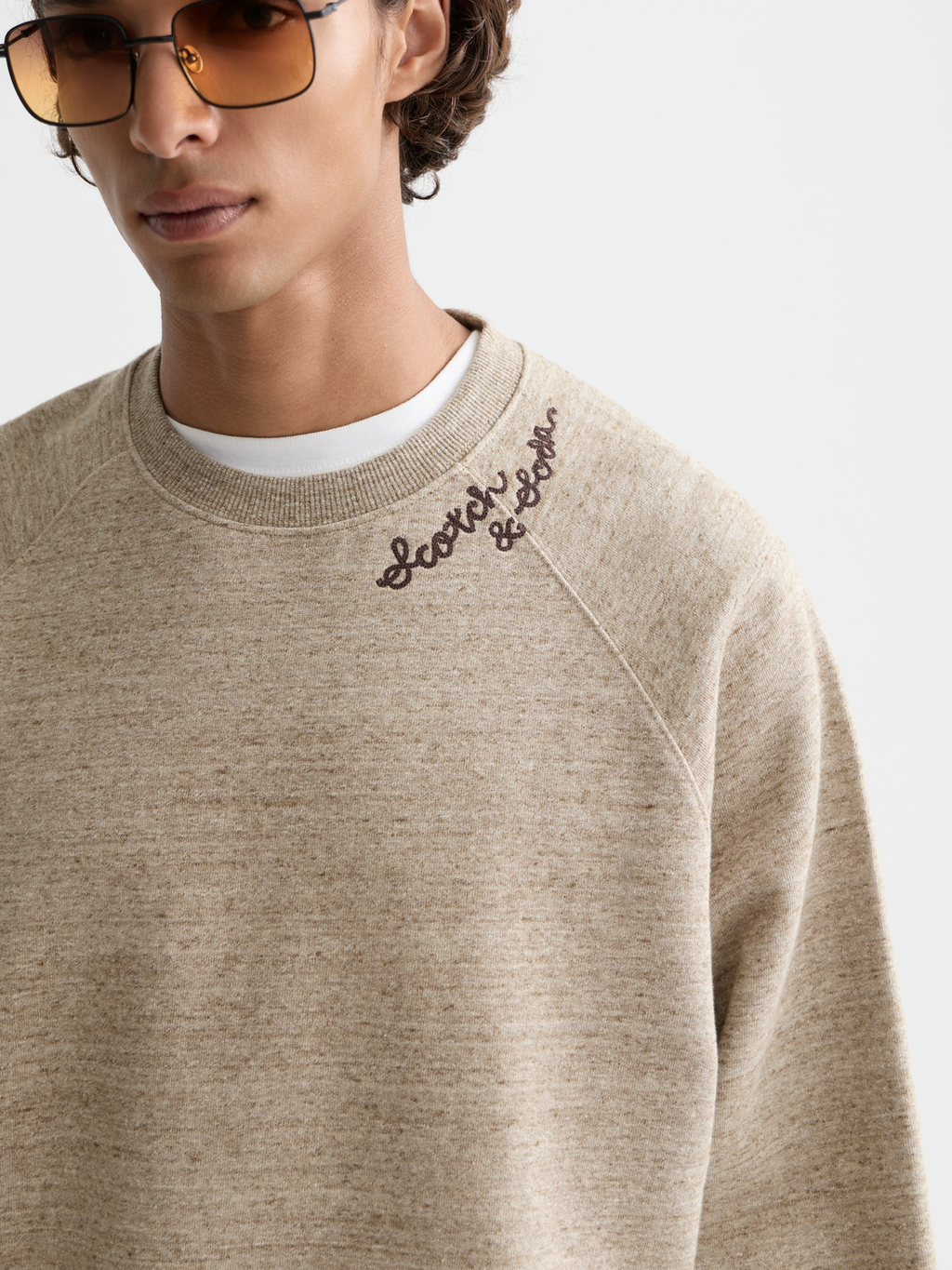 Sweat-shirt ample brodé Space Yarn