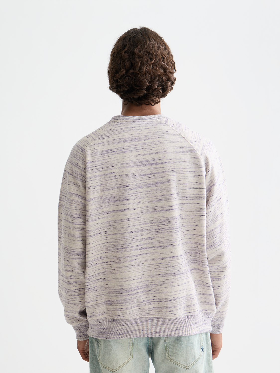 Sweat-shirt ample brodé en fil espace