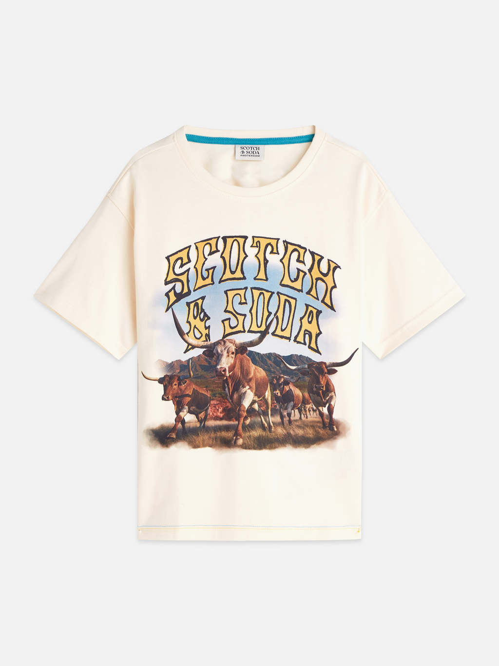 T-shirt coupe décontractée imprimé sur le devant