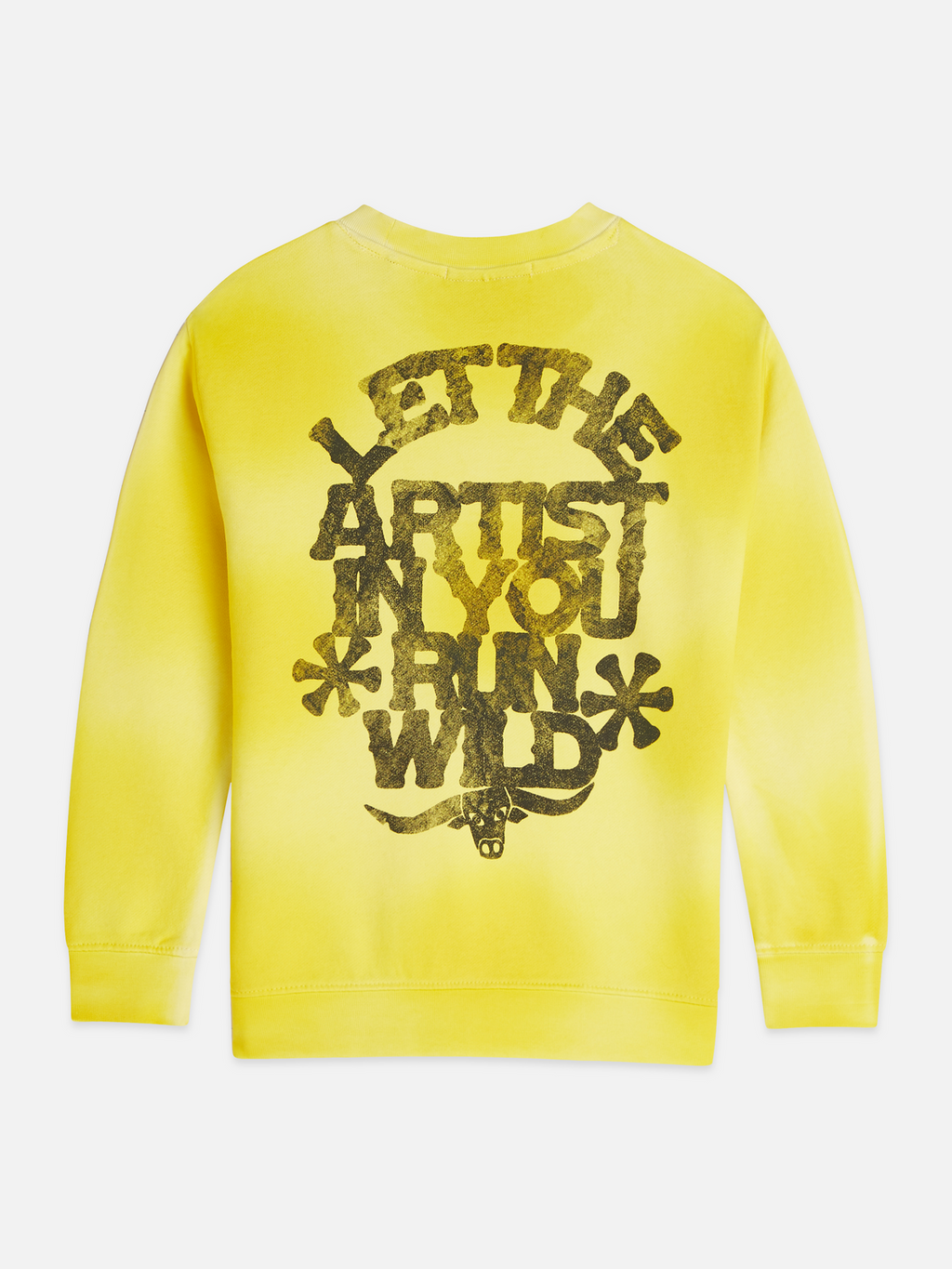 Front And Back Artwork Relaxedfit Washed Sweatshirt