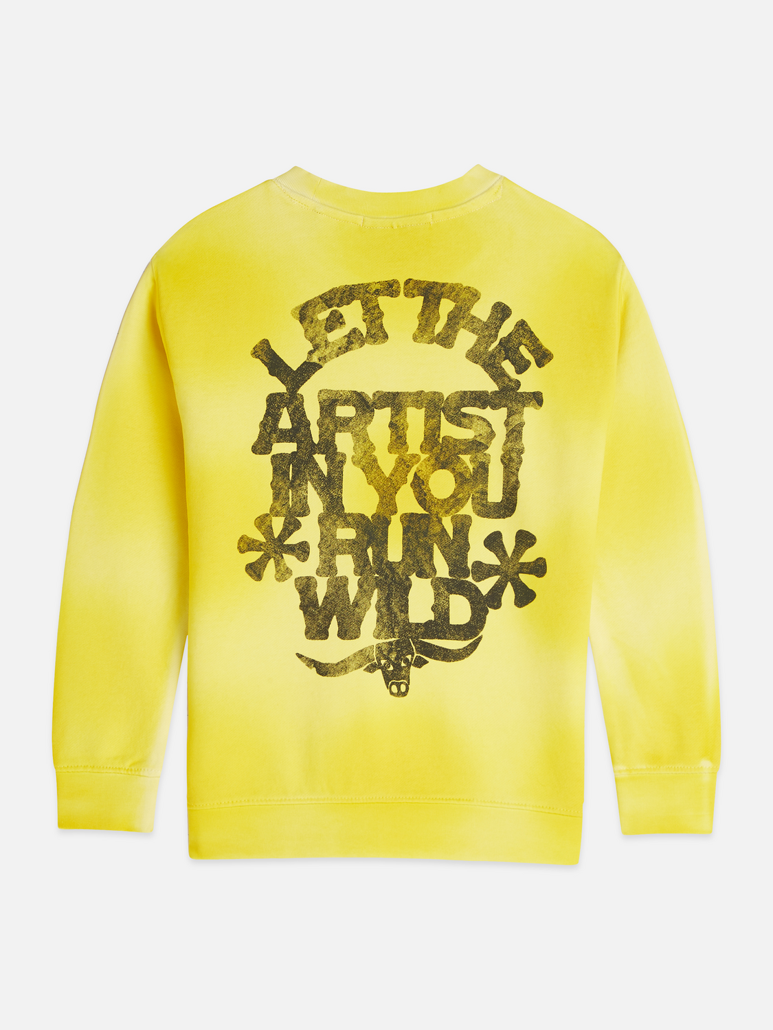 Front And Back Artwork Relaxedfit Washed Sweatshirt