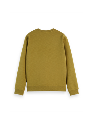 Sweat-shirt coupe classique avec logo sur la poitrine