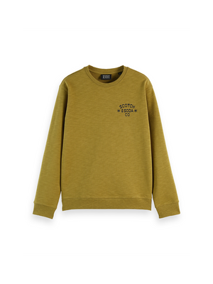 Sweat-shirt coupe classique avec logo sur la poitrine