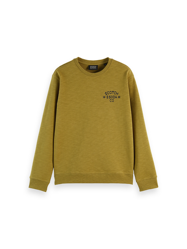 Sweat-shirt coupe classique avec logo sur la poitrine