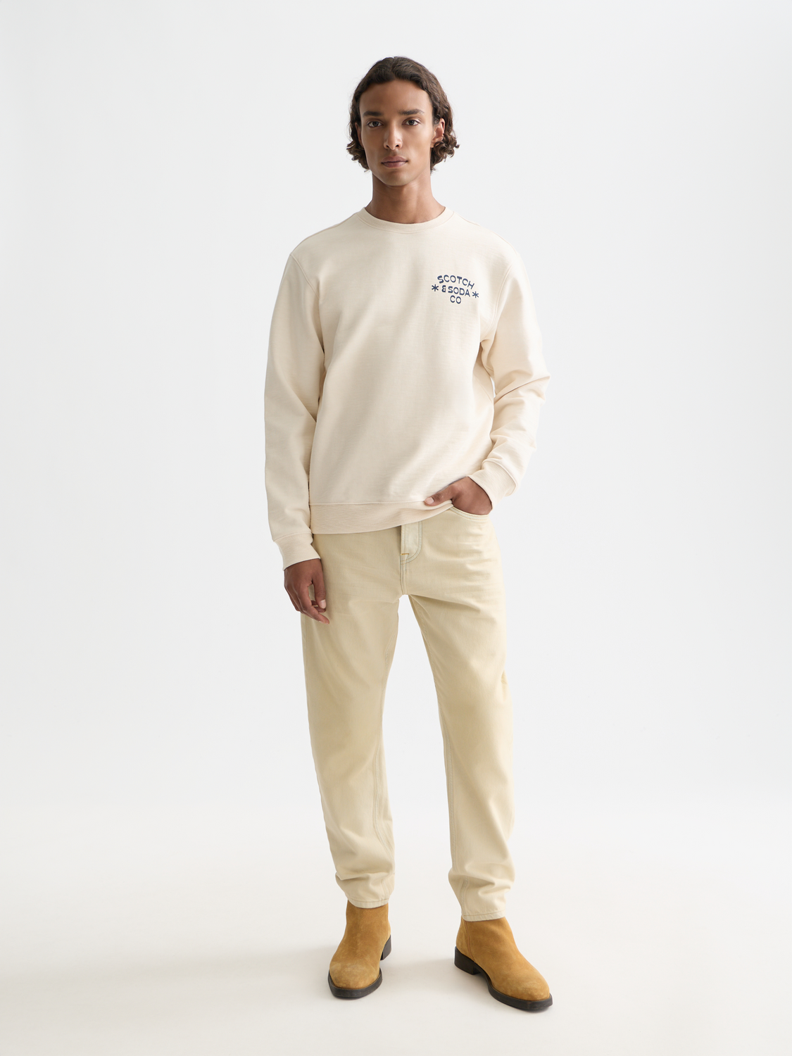 Chest Logo Regular-Fit Sweatshirt