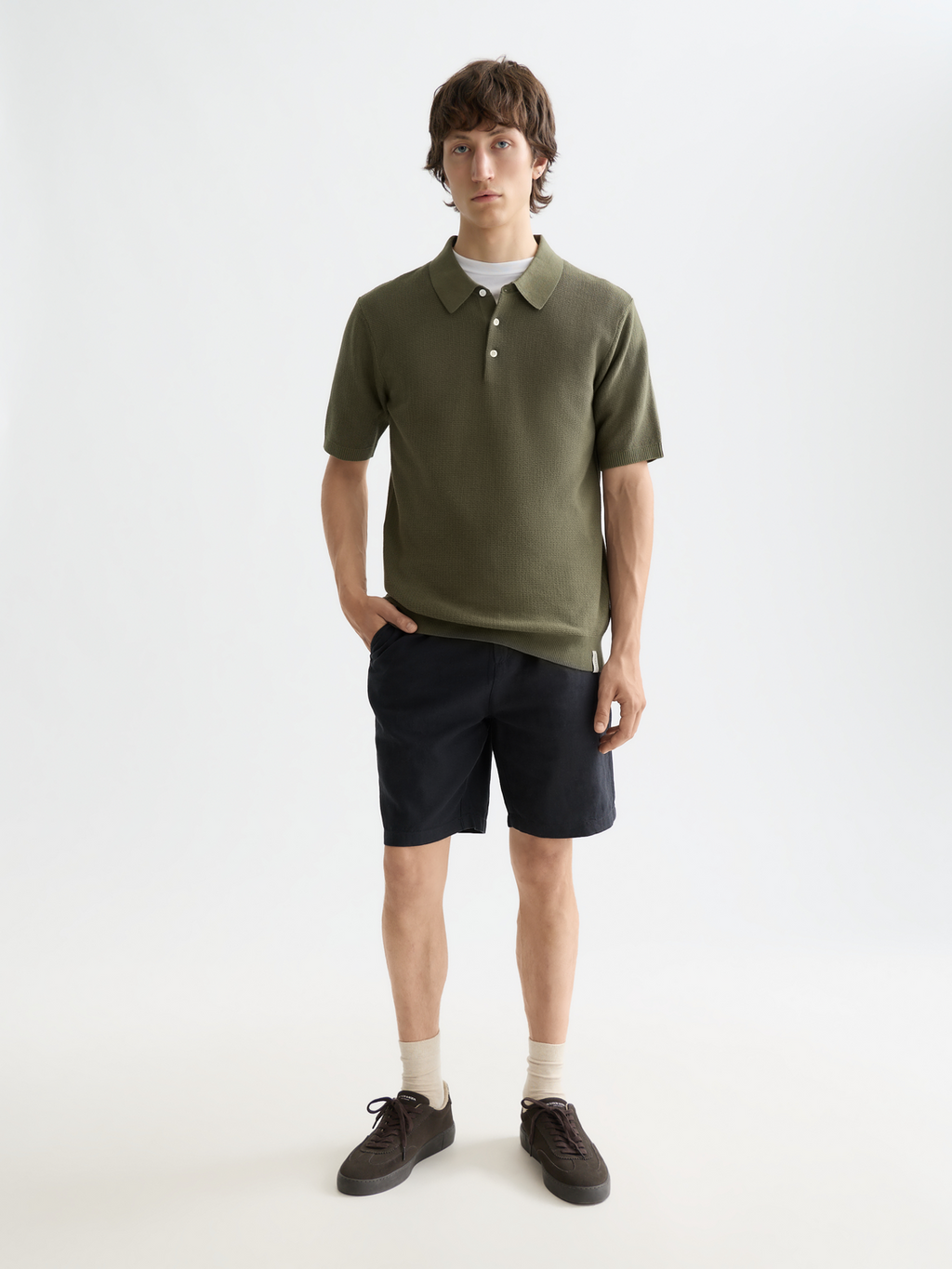 L'Essentiel – Polo tricoté structuré coupe classique
