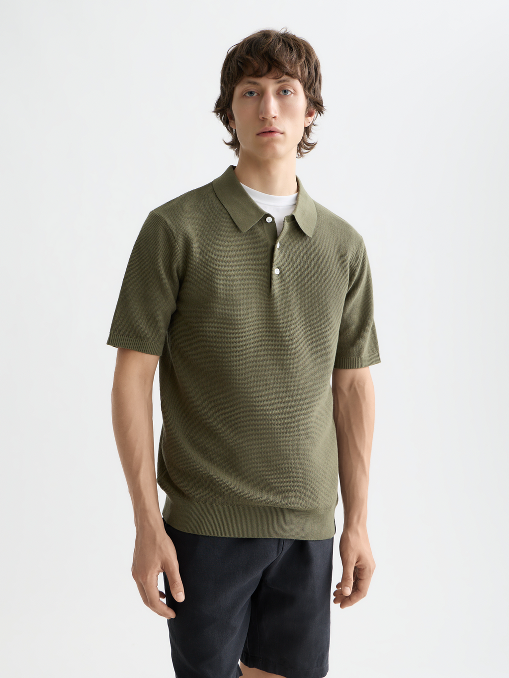 L'Essentiel – Polo tricoté structuré coupe classique