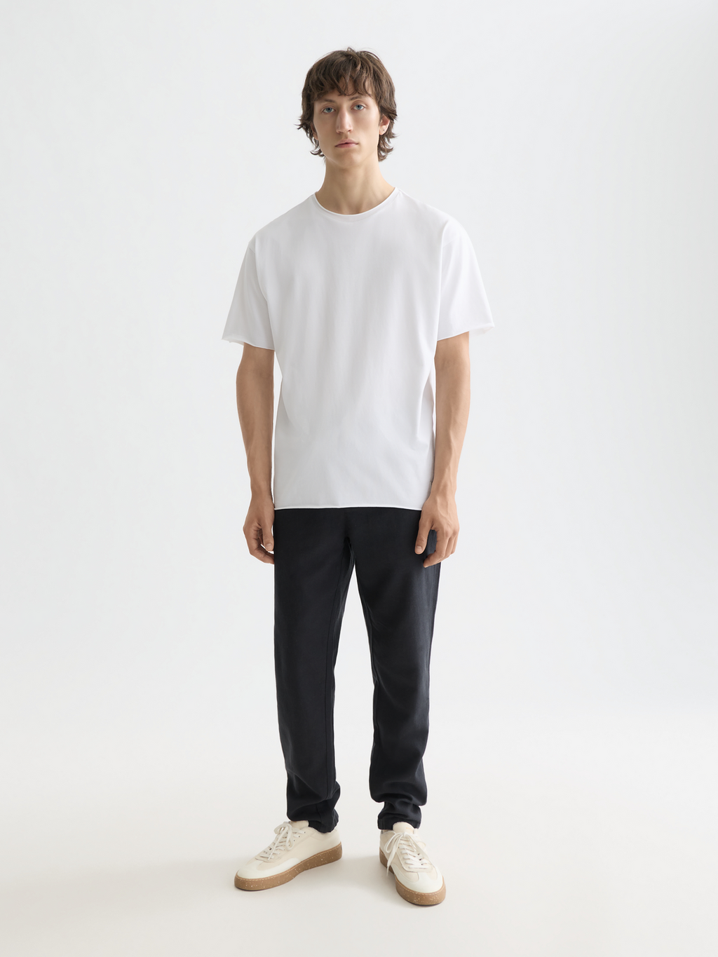 Essentials Raw-Edged Relaxed-Fit Garment-Dyed T-Shirt