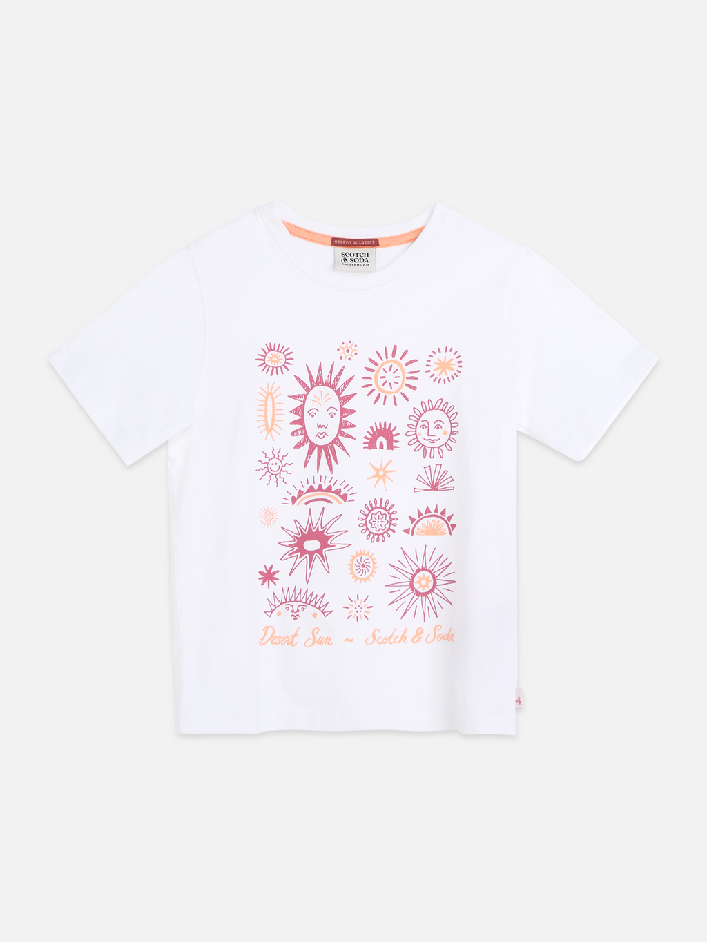 T-shirt coupe décontractée avec œuvre d'art sur le devant