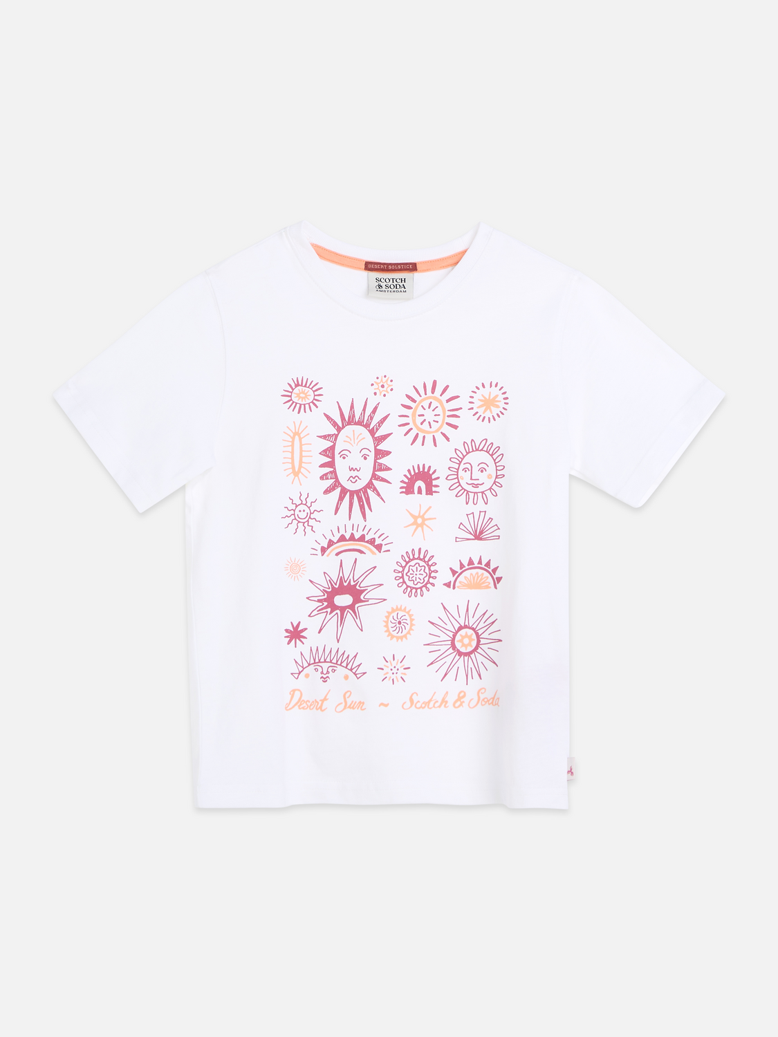 T-shirt coupe décontractée avec œuvre d'art sur le devant