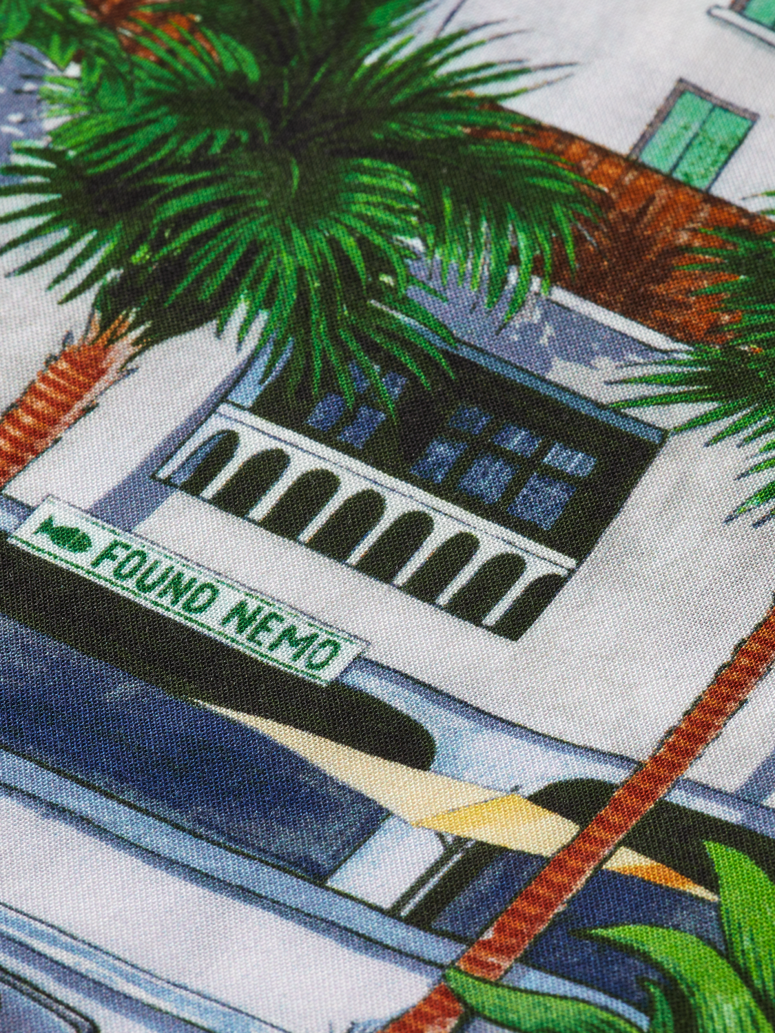 Placed Artwork Short-Sleeved Shirt