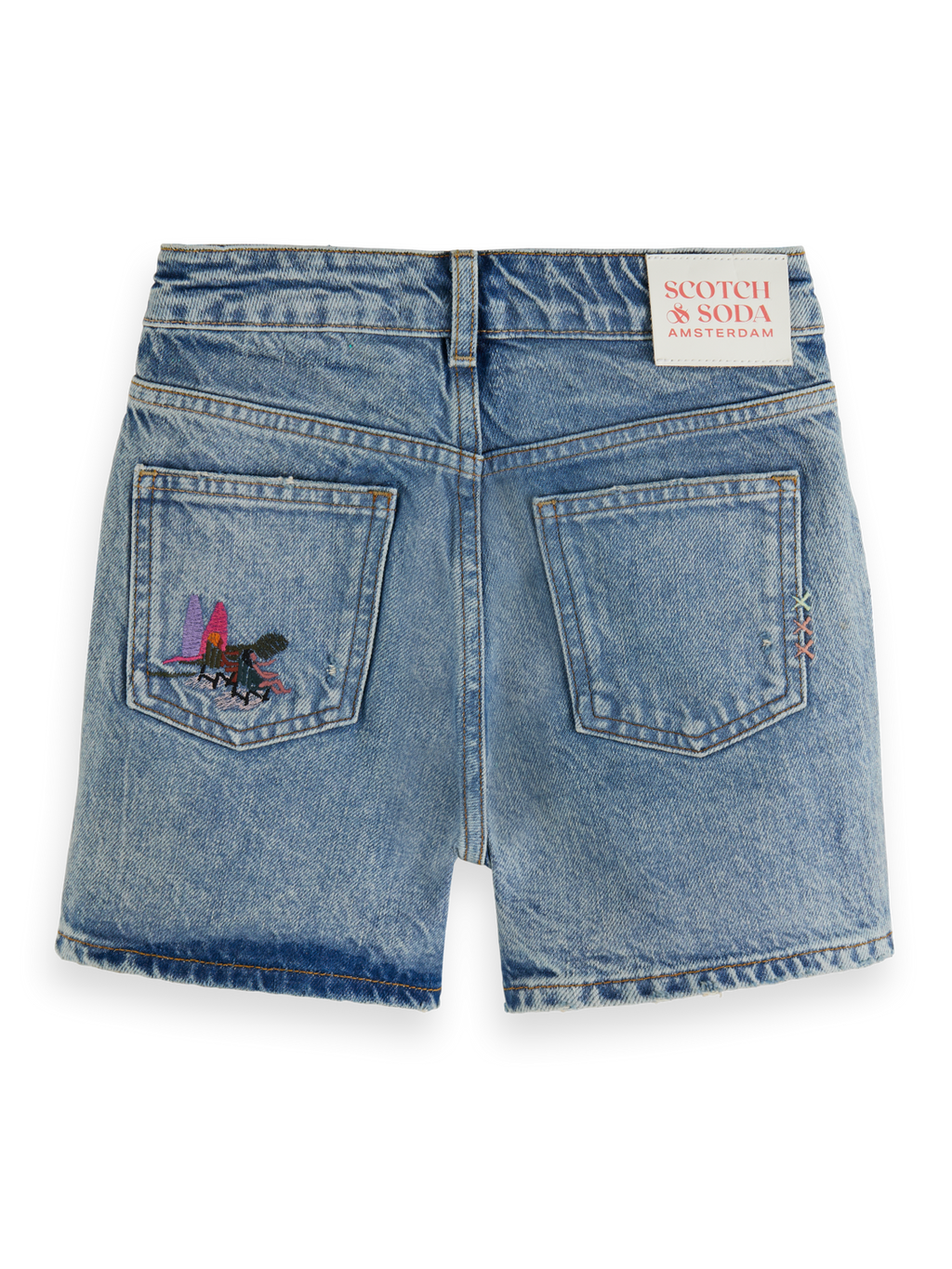 Girls' The Beach Denim Shorts - Rock The Boat