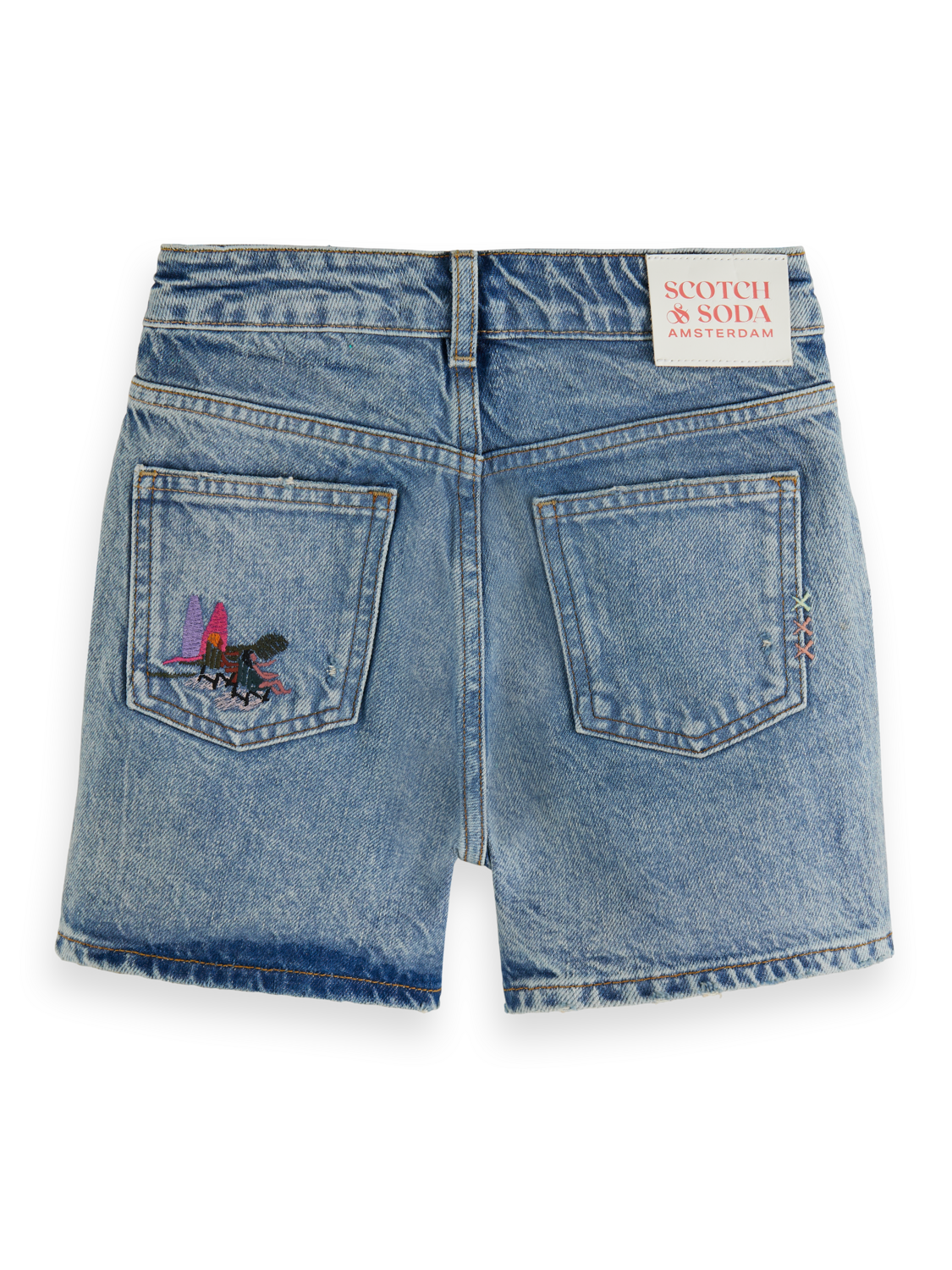 Girls' The Beach Denim Shorts - Rock The Boat