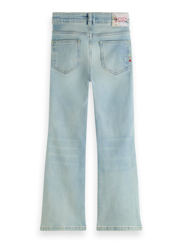 THE CHARM HIGH-RISE CLASSIC FLARED JEANS - BLAUW MIRAGE