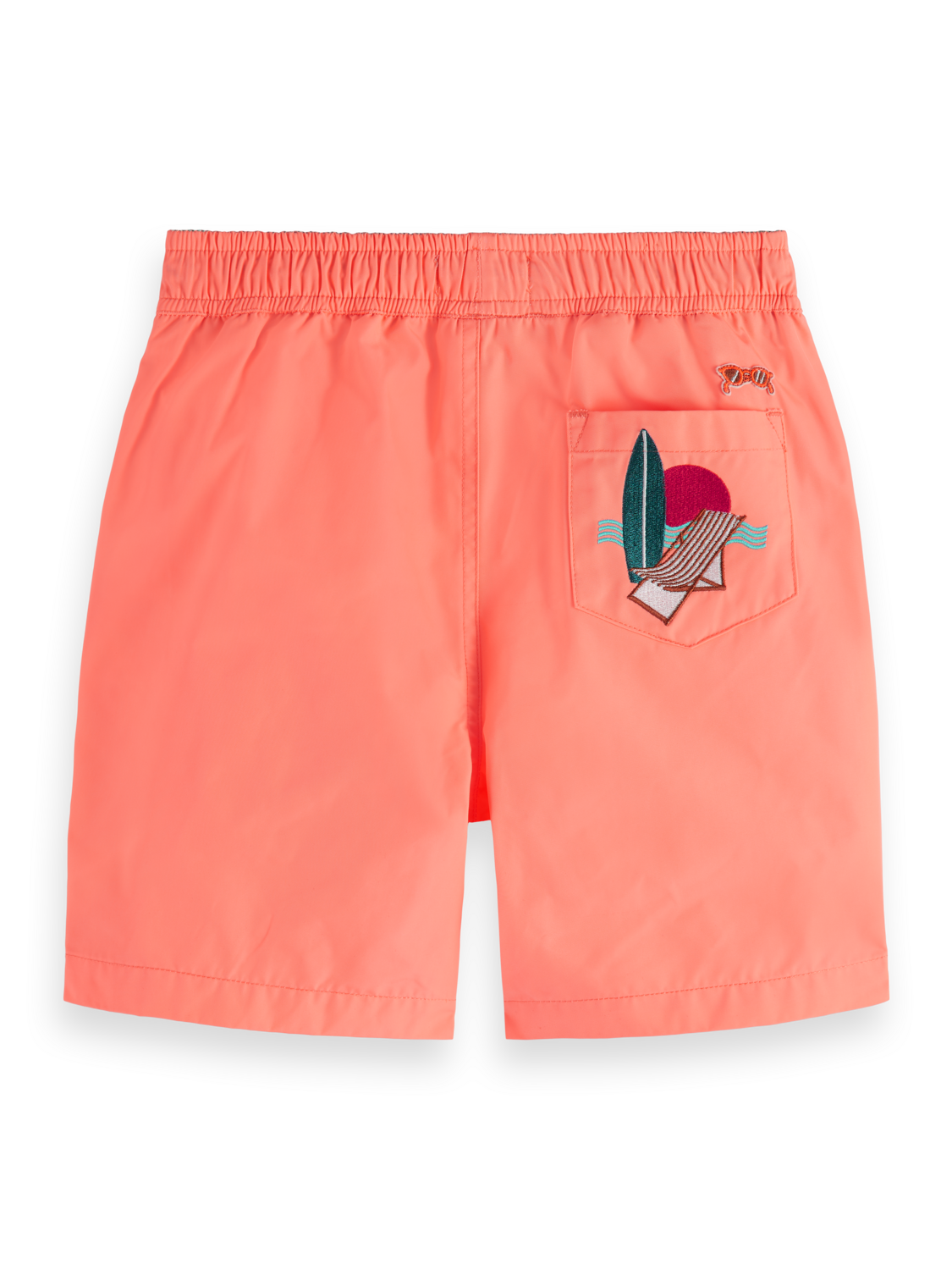 SHORT-LENGTH - PLACED EMBROIDERY SWIMSHORTS