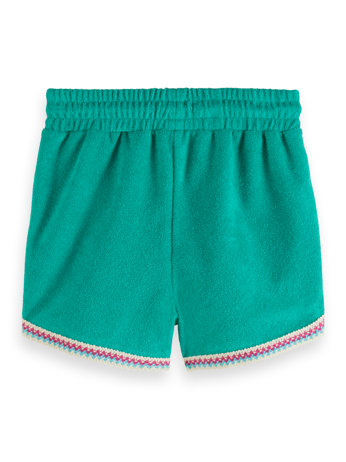 Girls' Contrast Hem Towelling Shorts