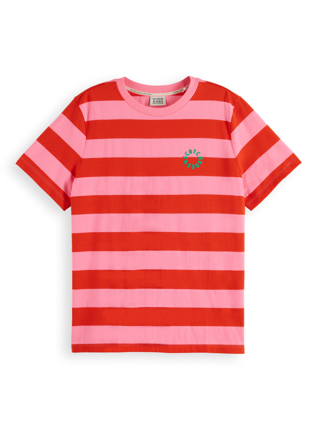Regular Fit Striped Organic Cotton T-Shirt