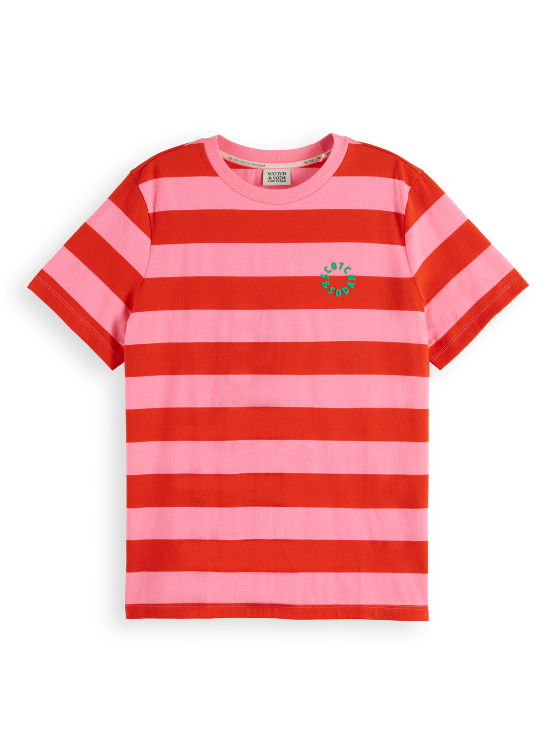 Regular Fit Striped Organic Cotton T-Shirt