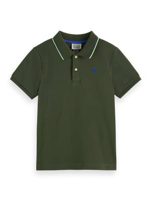 PIQUE POLO WITH TIPPING