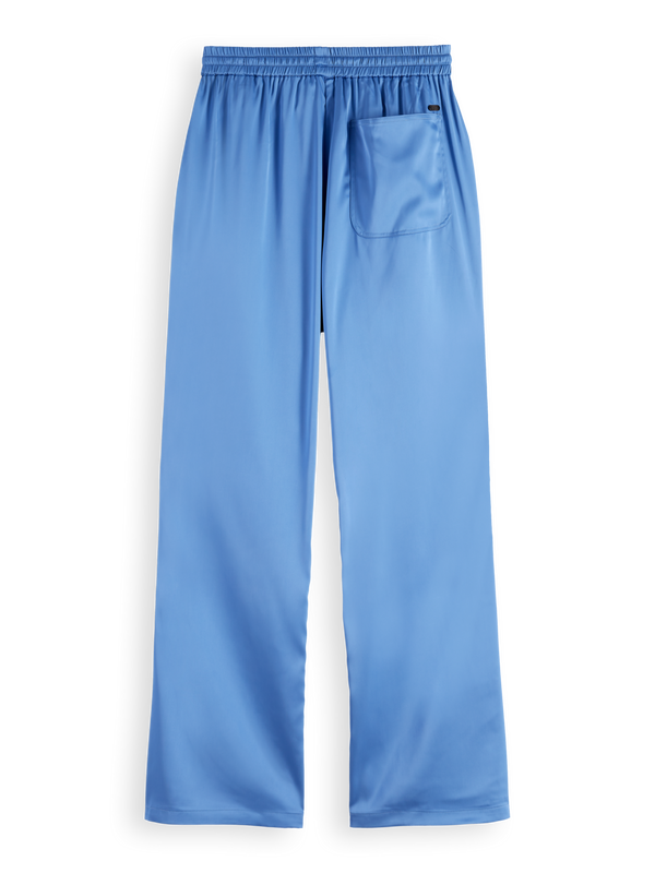 Mae Mid-Rise Bootcut Pull-On Satin Pant
