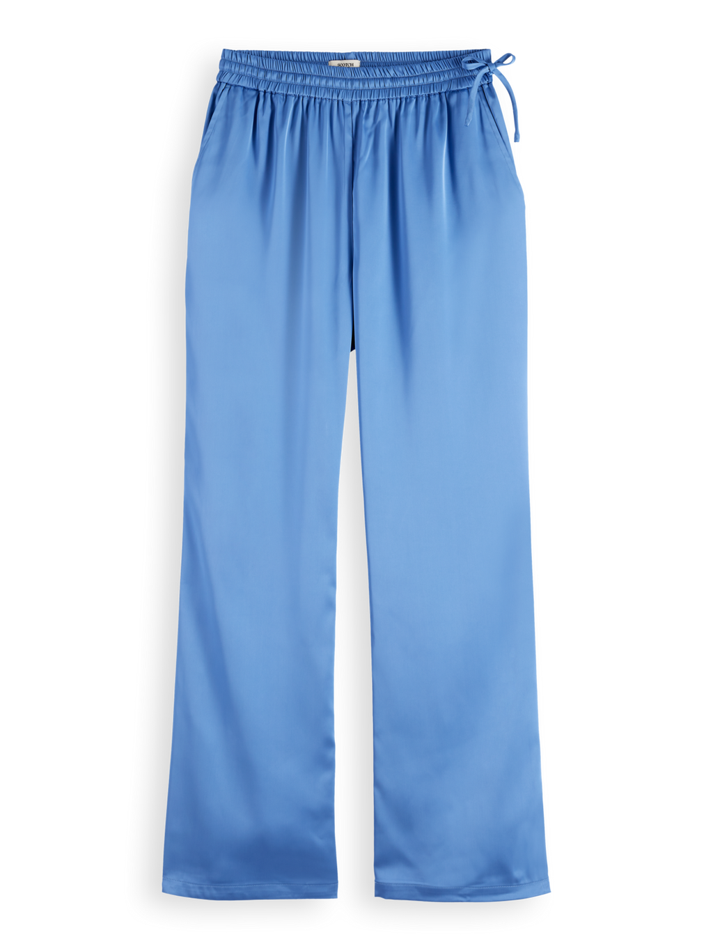 Mae Mid-Rise Bootcut Pull-On Satin Pant