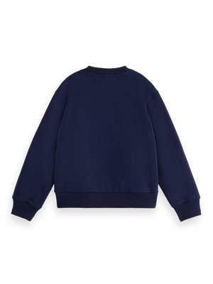 Girls' Relaxed-Fit Crewneck With Front Artwork