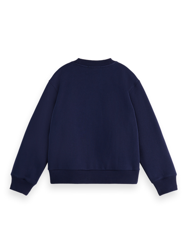 Girls' Relaxed-Fit Crewneck With Front Artwork