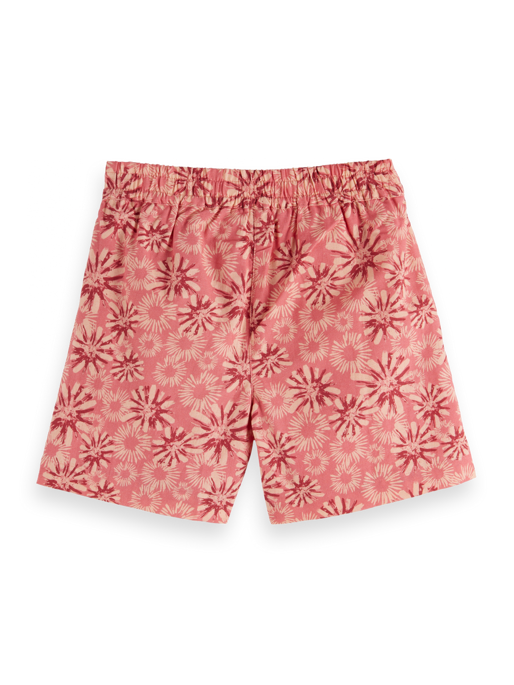 Linen Blend Floral Printed Shorts