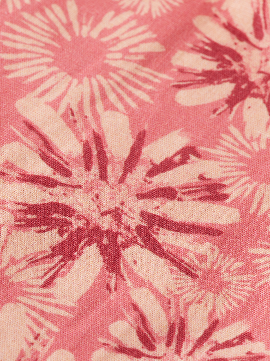 Linen Blend Floral Printed Shorts
