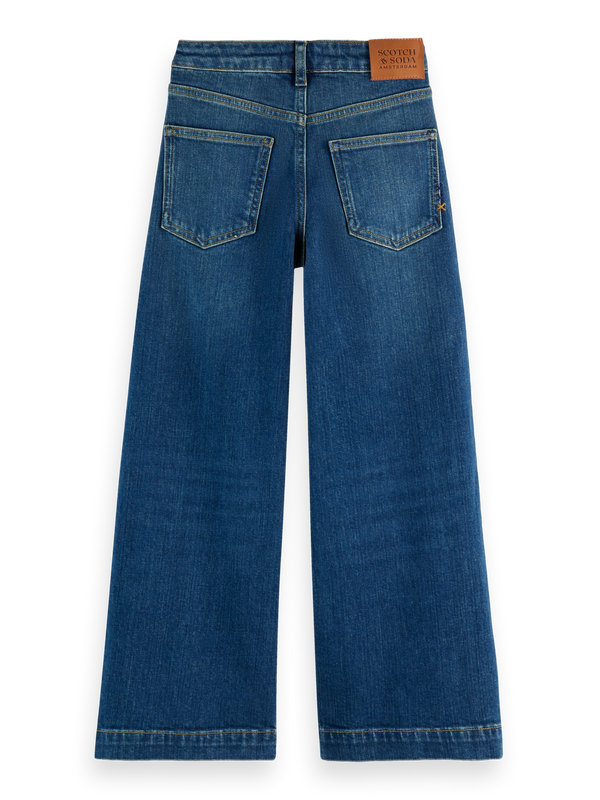 Girls' Essentials — The Wave Wide Leg Jeans Classic Blue