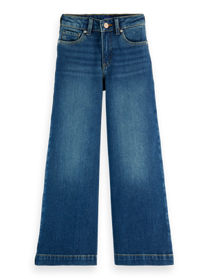 Girls' Essentials — The Wave Wide Leg Jeans Classic Blue