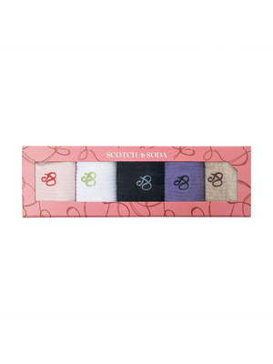 5Pk Womens 1/2 Terry Gift Box Crew