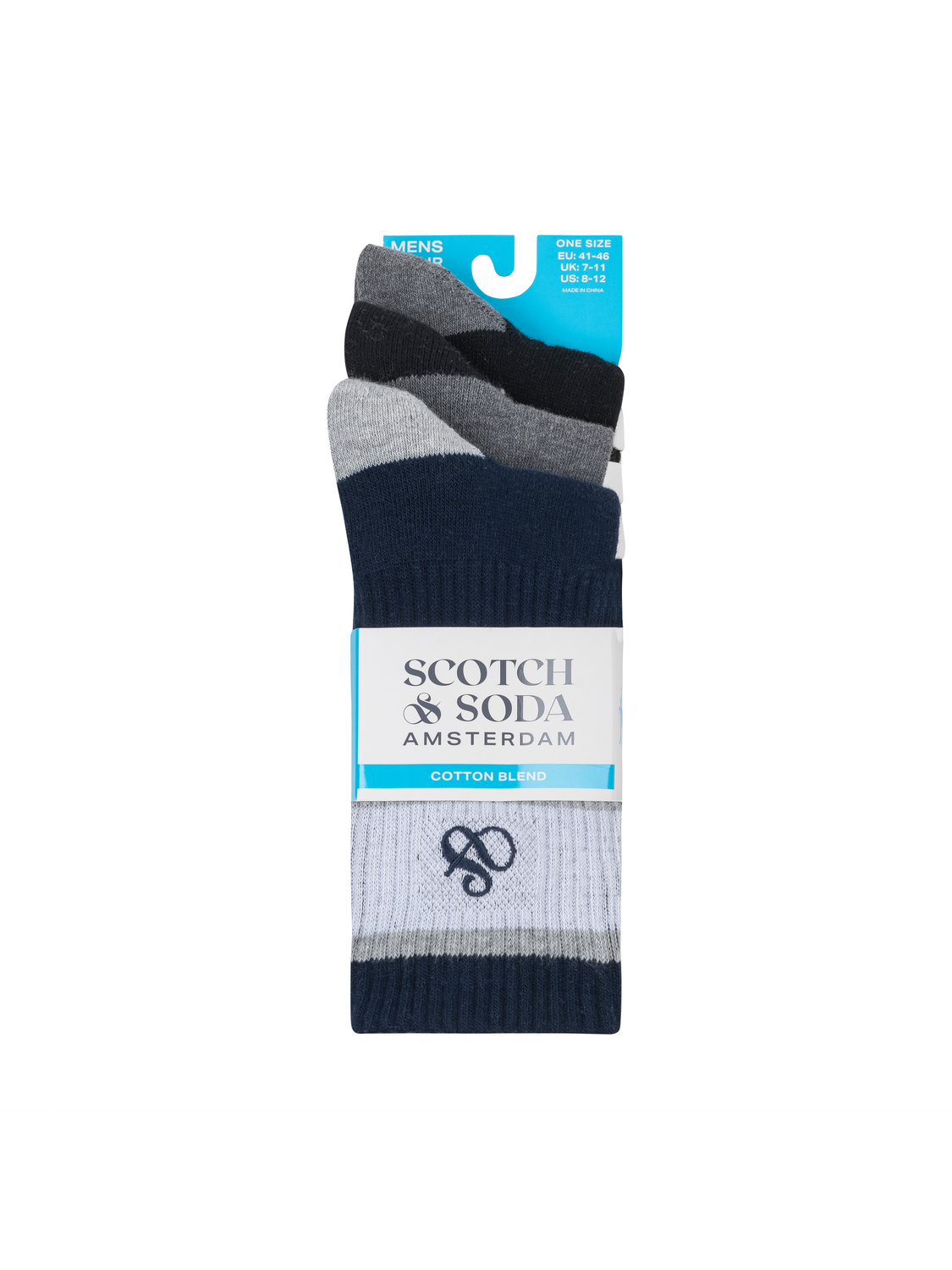 3Pk Mens 1/2 Terry Cotton Crew