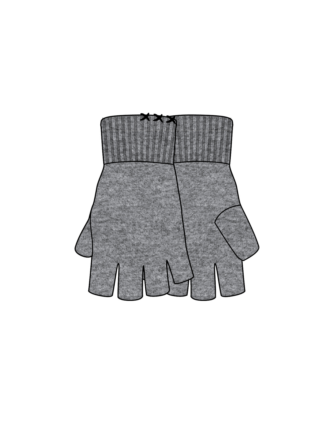 S&S X Fingerless Glove