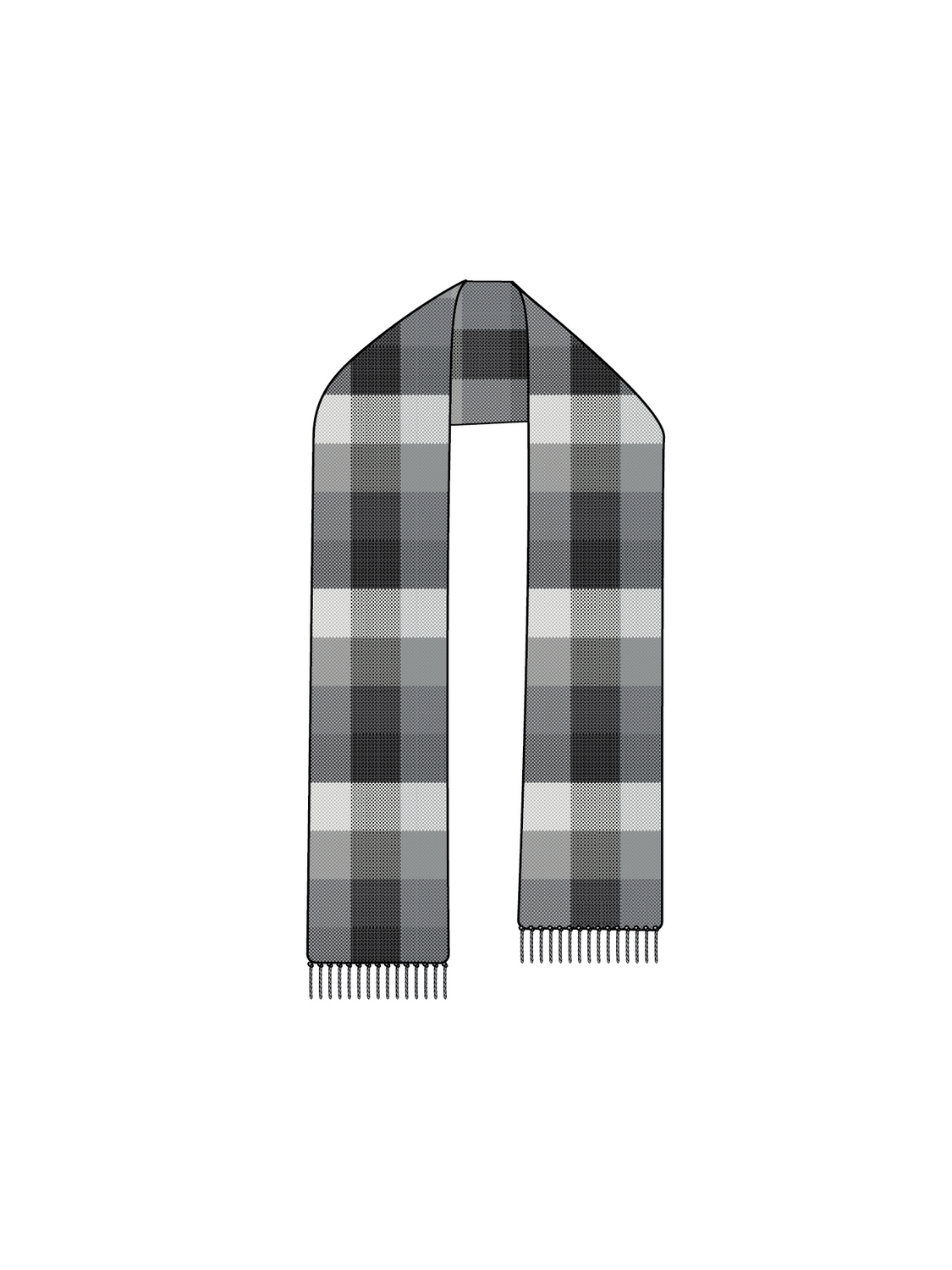 S&S Woven Buffalo Check Scarf