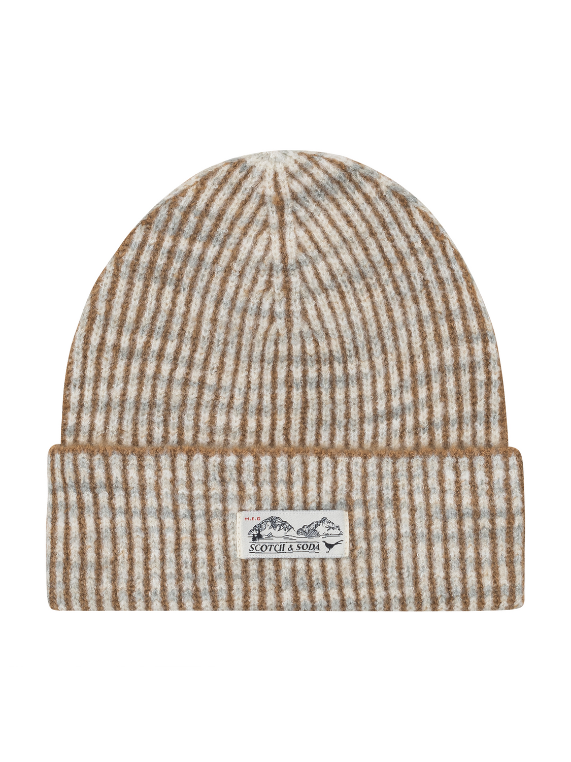S&S 2 Color Rib Cuff Beanie