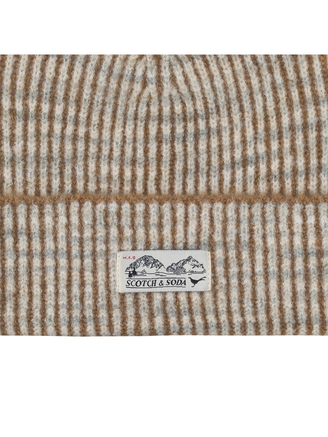 S&S 2 Color Rib Cuff Beanie