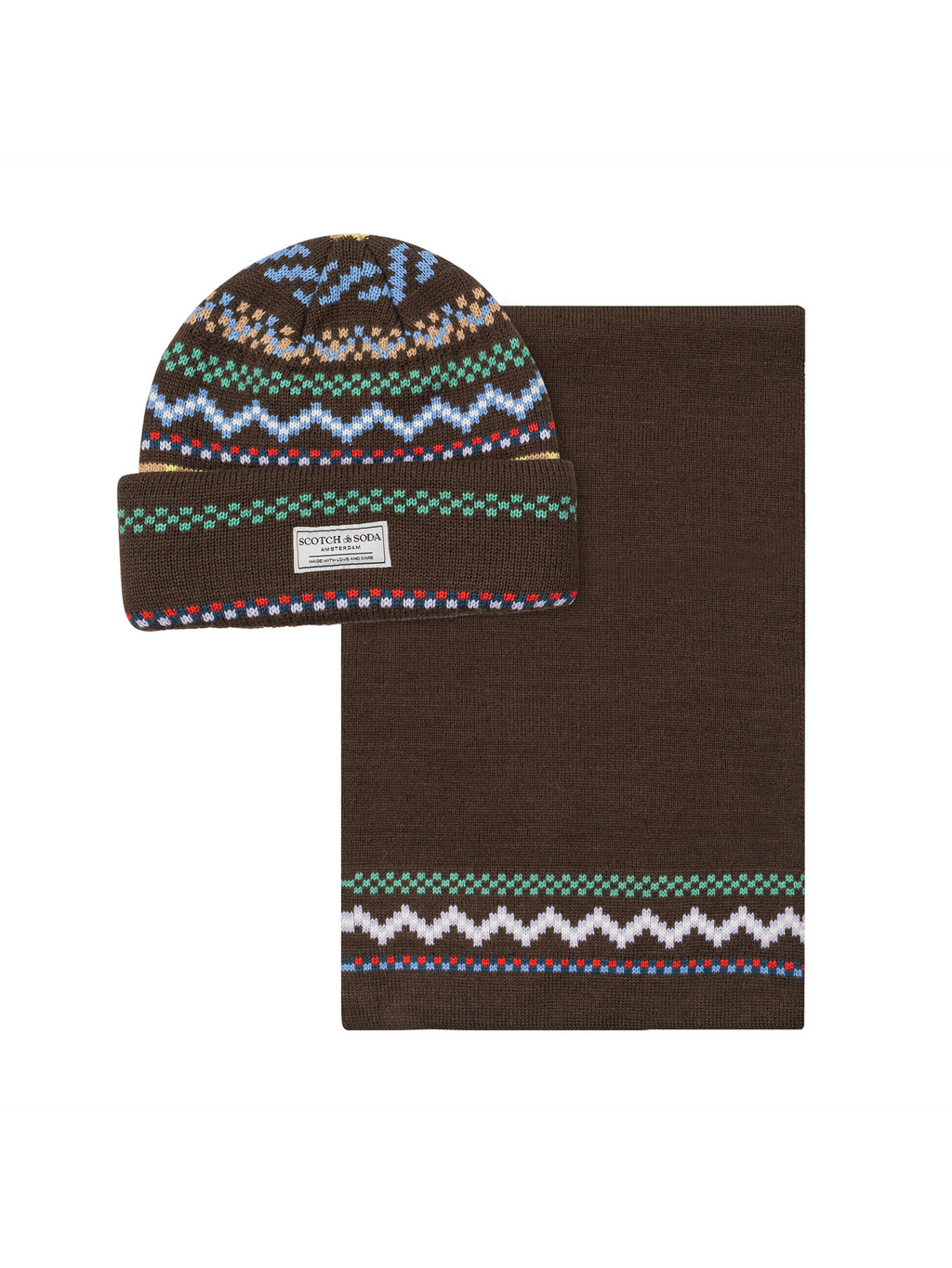 Holiday Cuff Beanie & Scarf- Box