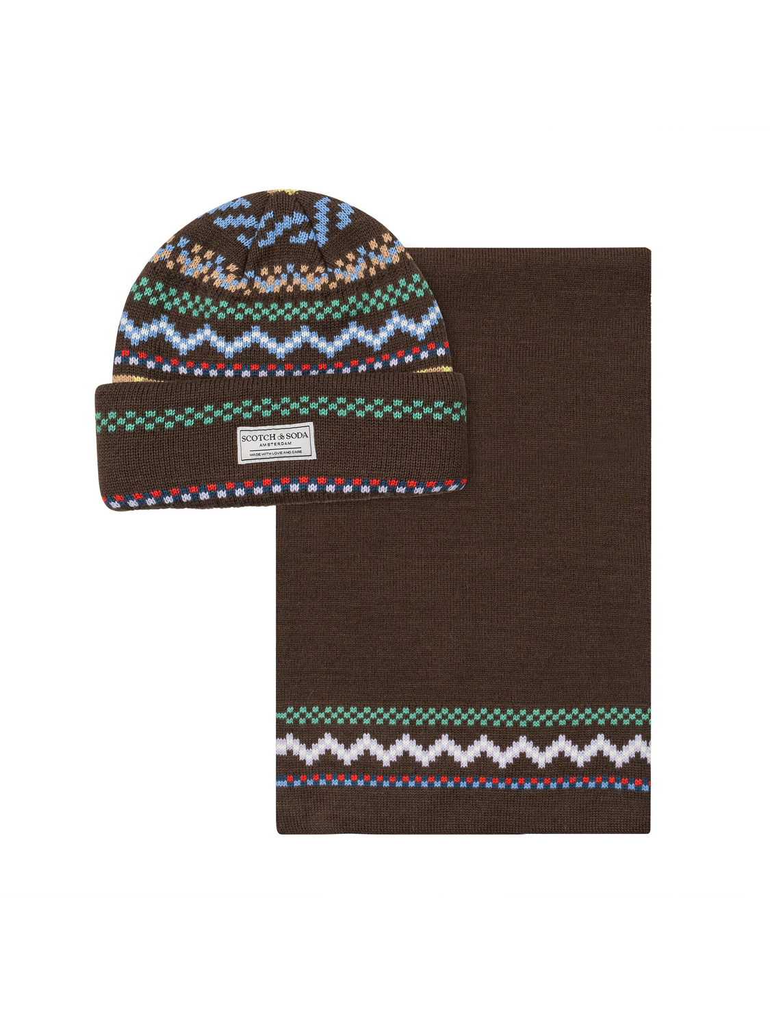 Holiday Cuff Beanie & Scarf- Box