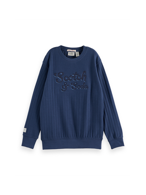 Bestickte Rundhals-Sweatshirts