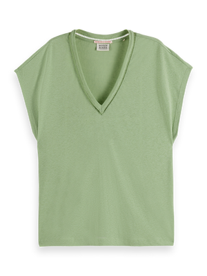 Seasonal Essentials —  3 Crosses Chest Pocket Loose-Fit T-Shirt