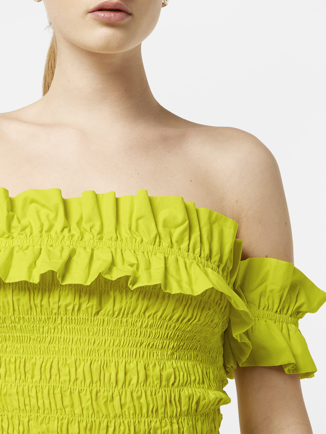 Ruffles Dropped Shoulder Top
